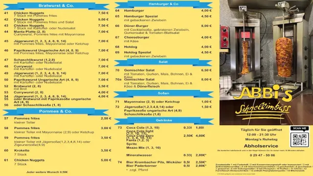 BookNoFees: Restoran – Abbis Imbiß – Anröchte – Abbi'nin Atıştırmalık Dükkanı, fotoğraf 2