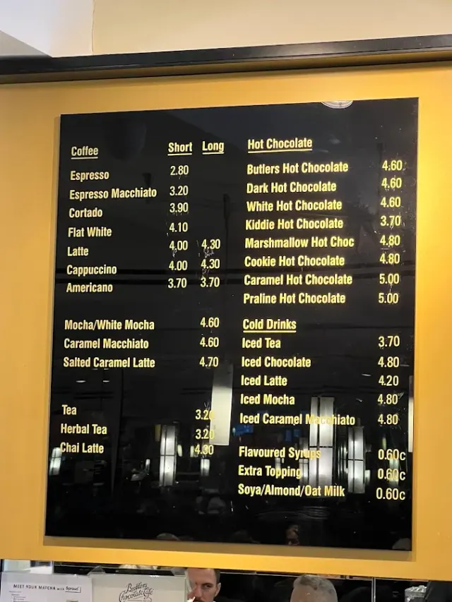 BookNoFees: Kafe – Butlers Chocolate Café – Dublin – Butlers Çikolata Kafe, fotoğraf 2