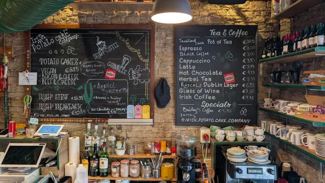 BookNoFees: Kafe – Irish Potato Cake Company – Dublin – İrlandalı Patates Kek Şirketi, fotoğraf 2