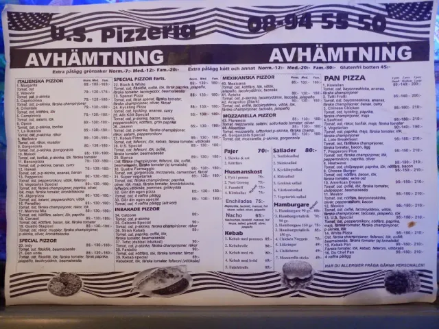 BookNoFees: Atıştırmalık büfesi – U.S. Pizza – Stockholm – U.S. Pizza, fotoğraf 2