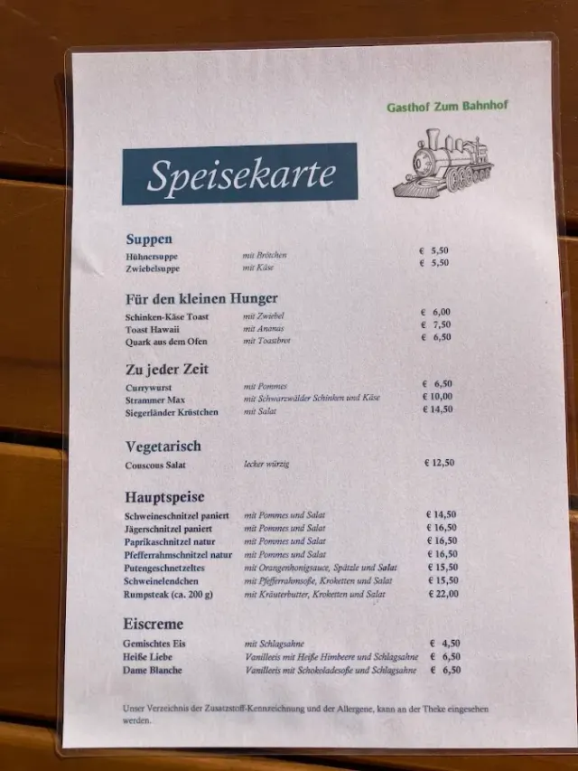 BookNoFees: Restoran – Gasthof zum Bahnhof – Bad Berleburg – "Gasthof zum Bahnhof", fotoğraf 2